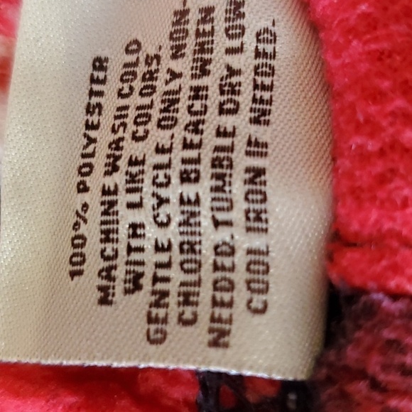 Open Trails Buffalo check fleece pants with moose Size XS men's - Picture 7 of 11